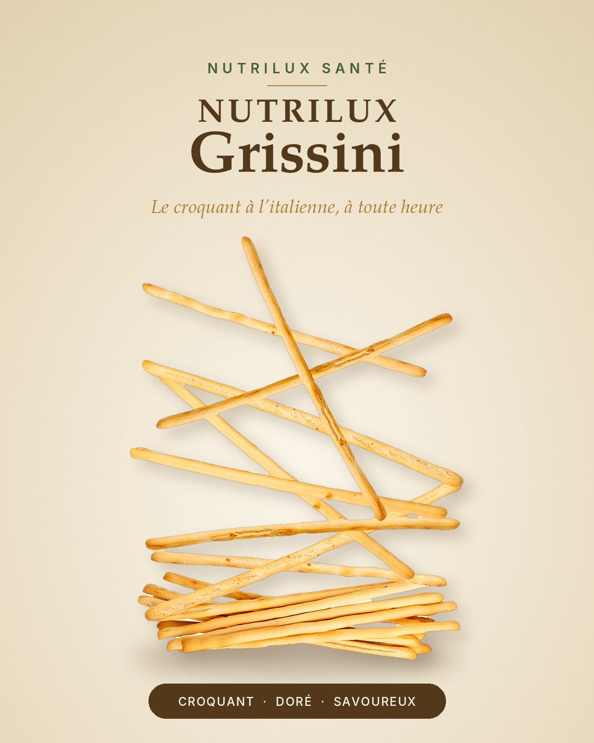 NUTRILUX GRISSINI Gressins pour encas protéines - perte de poids et stabilisation