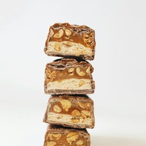 Barre caramel riche en protéines sans sucre