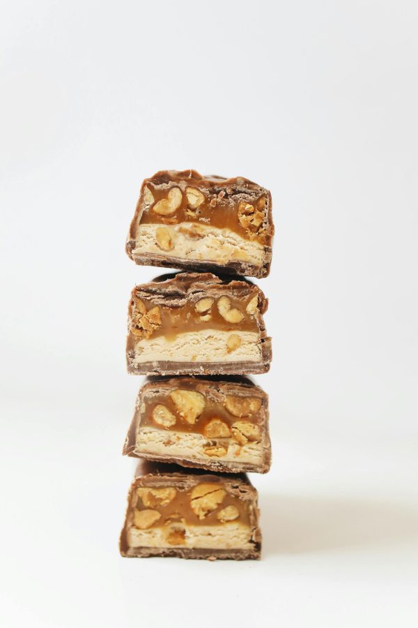 Barre caramel riche en protéines sans sucre