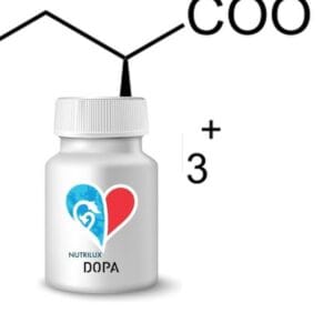 NUTRILUX DOPA, complément alimentaire formulé à base de tyrosine, magnésium marin, zinc et vitamines du groupe B pour soutenir l’équilibre énergétique, les