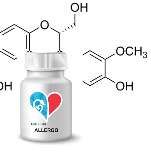 NUTRILUX ALLERGO NUTRILUX ALLERGO, complément alimentaire à base de plantain, périlla, cassis et chardon-marie titré à 80 % de silymarine. Conçu pour soutenir les défenses