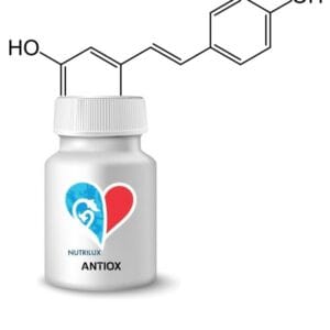 NUTRILUX ANTIOX, complément alimentaire formulé à partir d’une sélection d’antioxydants naturels — curcuma, resvératrol, quercétine et bromélaïne — pour