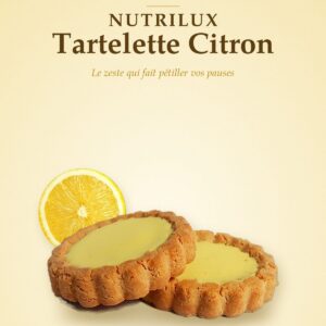Tartelette au citron NUTRILUX Santé, encas riche en protéines